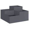 vidaXL Cache-pot de jardin Anthracite 80 x 80 x 48 cm Acier