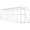 vidaXL Poulailler contre le mur Argent&eacute; 600 x 150 x 215 cm