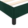 vidaXL Cadre de lit sans matelas vert fonc&eacute; 90x190 cm velours