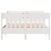 vidaXL Cadre de lit sans matelas blanc 150x200 cm bois de pin massif