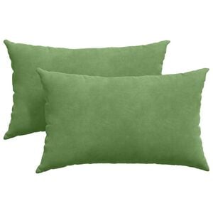 vidaXL Coussins de canap&eacute; 2 pcs Vert clair 50 x 30 cm