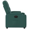 vidaXL Fauteuil inclinable &eacute;lectrique Vert fonc&eacute; Tissu