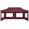 vidaXL Tente de r&eacute;ception pliable avec parois Aluminium 6x3 m Bordeaux