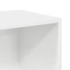 vidaXL Table d'appoint Blanc brillant 33x33x34,5 cm Agglom&eacute;r&eacute;
