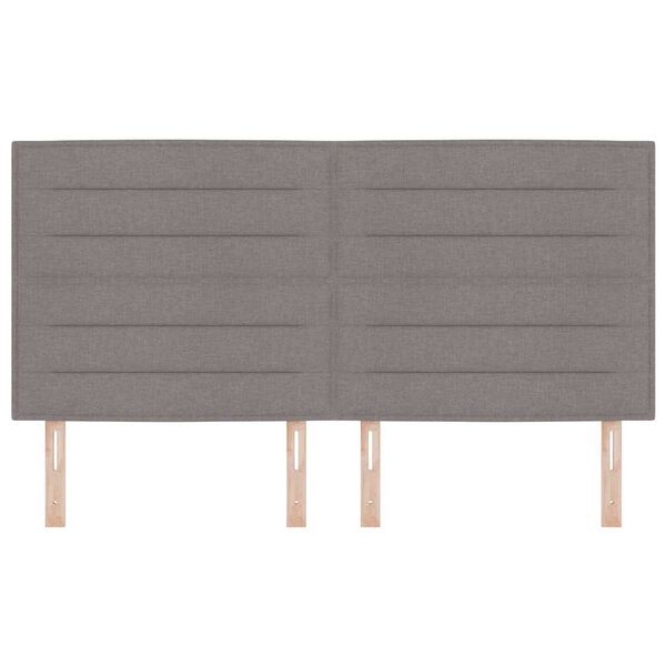 vidaXL T&ecirc;te de lit Taupe 180 cm tissu