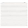 vidaXL Jardinière blanc 80x80x72 cm bois de pin massif