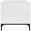 vidaXL Table basse Blanc brillant 90 x 49 x 46 cm Bois d'ingénierie
