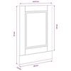 vidaXL Panneau de lave-vaisselle Porto blanc 45x1,5x67 cm