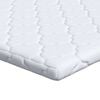 vidaXL Surmatelas en Coco Blanc 120 x 200 cm Tissu jacquard