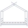 vidaXL Cadre de lit d'enfant Blanc Bois de pin massif 70x140 cm