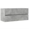 vidaXL Armoire d'&eacute;vier Gris b&eacute;ton 100x38,5x45 cm Agglom&eacute;r&eacute;