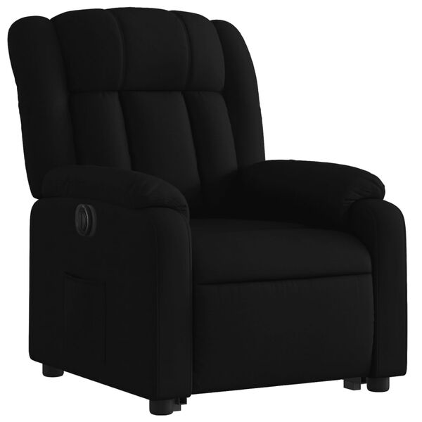 vidaXL Fauteuil inclinable &eacute;lectrique noir tissu