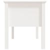 vidaXL Table basse Blanc 102x49x55 cm Bois massif de pin