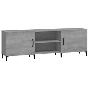 vidaXL Meuble TV sonoma gris 150x30x50 cm bois d'ing&eacute;nierie