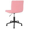 vidaXL Chaises pivotantes &agrave; manger lot de 2 Rose Velours