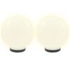 vidaXL Lampes à LED sous forme de boule 4 pcs Sphérique 25 cm PMMA