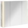 vidaXL Armoire Miroir de Salle de Bain Gris b&eacute;ton 83,5 x 15,5 x 70 cm