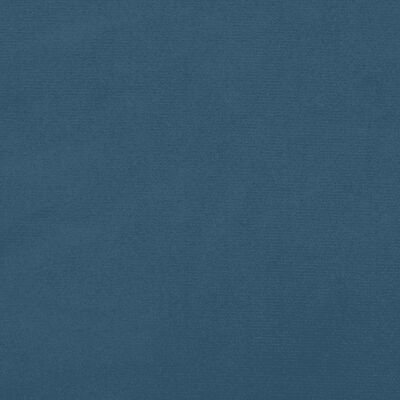 vidaXL Lit à sommier tapissier et matelas Bleu foncé 80x200 cm Velours