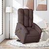 vidaXL Fauteuil inclinable de massage &eacute;lectrique Marron fonc&eacute; Tissu