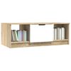 vidaXL Table basse blanc et ch&ecirc;ne sonoma 102x50x36cm bois d'ing&eacute;nierie