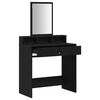 vidaXL Table de Toilette Ch&ecirc;ne noir 79 x 41 x 140 cm Bois d'ing&eacute;nierie