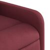 vidaXL Fauteuil inclinable électrique Rouge bordeaux Tissu