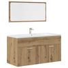 vidaXL Ensemble de meubles salle de bain 3 pcs bois d'ing&eacute;nierie