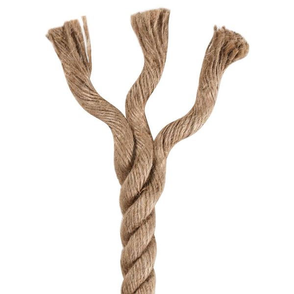 vidaXL Corde de jute 25 m de long 16 mm d'épaisseur