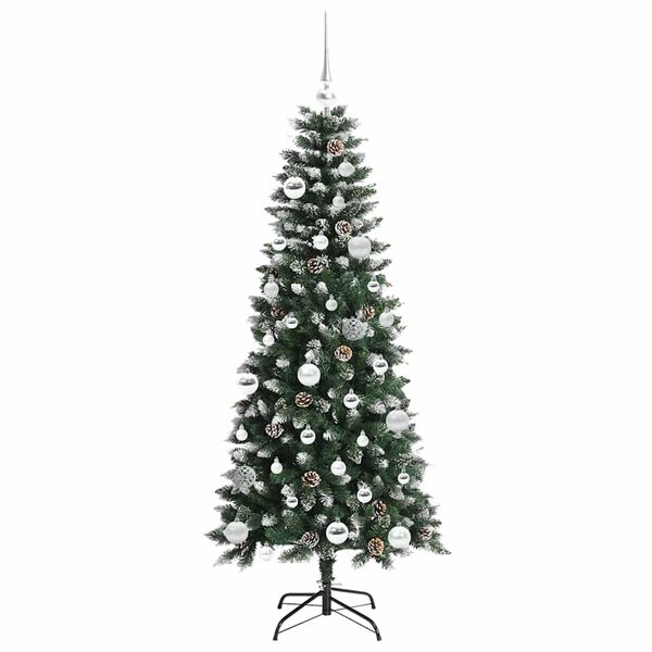 vidaXL Sapin de No&euml;l artificiel Vert 150 cm PVC, plastique et acier