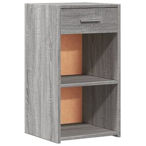 vidaXL Table de chevet sonoma gris 35x34x65 cm bois d'ing&eacute;nierie