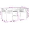 vidaXL Lit pour enfants sans matelas cire marron 80x200 cm pin massif
