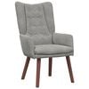 vidaXL fauteuil Gris clair 63 x 67 x 94 cm Velours