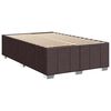 vidaXL Sommier &agrave; lattes de lit avec matelas Marron fonc&eacute; 120x200 cm