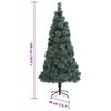 vidaXL Sapin de No&euml;l artificiel pr&eacute;-&eacute;clair&eacute; Vert 180 cm PET