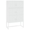 vidaXL Buffet haut Blanc 80x35x135 cm Acier