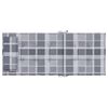vidaXL Coussins de chaise &agrave; dossier haut lot de 4 carreaux gris