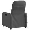 vidaXL Fauteuil inclinable de massage électrique gris foncé tissu