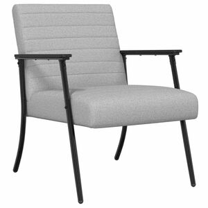vidaXL fauteuil Gris nuage tissu