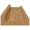 vidaXL &Eacute;tag&egrave;re Murale 4 pcs Marron 40 x 9 x 3 cm Bois d'ing&eacute;nierie