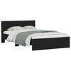vidaXL Cadre de lit sans matelas noir 135x190 cm