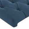 vidaXL T&ecirc;tes de lit 2 pcs Bleu fonc&eacute; 72x7x78/88 cm Velours