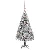 vidaXL Sapin de Noël artificiel Blanc 120 cm PVC, Acier et Plastique
