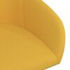 vidaXL Chaise pivotante de salle &agrave; manger Jaune Velours