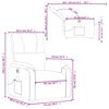vidaXL Fauteuil inclinable de massage &eacute;lectrique beige