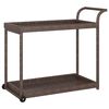 vidaXL Chariot de bar Marron 100x45x83 cm R&eacute;sine tress&eacute;e