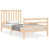 vidaXL Cadre de lit sans matelas 100x200 cm bois massif