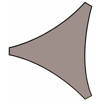 Perel Voile d'ombrage triangulaire 3,6 m Couleur taupe GSS3360TA