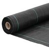 vidaXL Membrane anti-mauvaises herbes noir 1,5x200 m PP