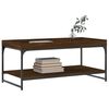 vidaXL Table basse ch&ecirc;ne marron 100x49x45 cm bois d'ing&eacute;nierie