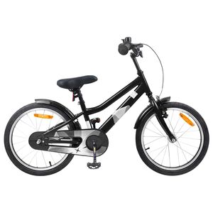 vidaXL V&eacute;lo pour Enfants 18 Pouces pour les 5-7 ans Noir